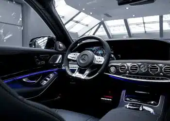 black and gray bmw car interior